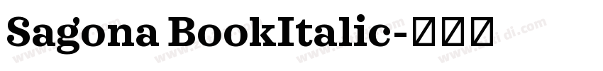 Sagona BookItalic字体转换
